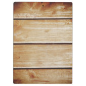 Retro Gold Abzeichen Beige Bambus Textur Muster Cl Klemmbrett (Rückseite)