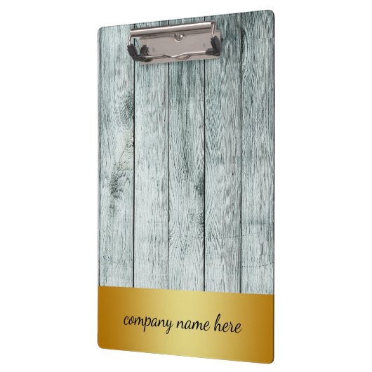 Retro Gold Abzeichen Beige Bambus Textur Muster Cl Klemmbrett (Links)