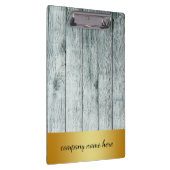 Retro Gold Abzeichen Beige Bambus Textur Muster Cl Klemmbrett (Rechts)