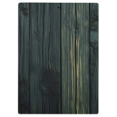 Retro Gold Abzeichen Beige Bambus Textur Muster Cl Klemmbrett (Rückseite)