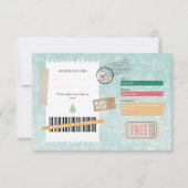 Retro Gold Christmas Pattern Ticket Gift Voucher (Vorderseite)