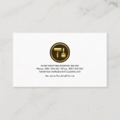 Retro Gold Cover Gold Wave Painter Visitenkarte (Rückseite)