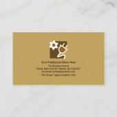 Retro Gold Elektronische Schaltschichten Elektrisc Visitenkarte (Rückseite)