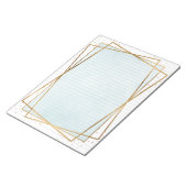 Retro Gold Frames Stationery Texpad Notizblock (angewinkelt)