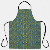 Retro gold geometric art deco vintage pattern schürze (Vorderseite)