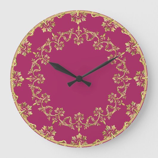 Retro Gold große Uhr (Vorderseite)