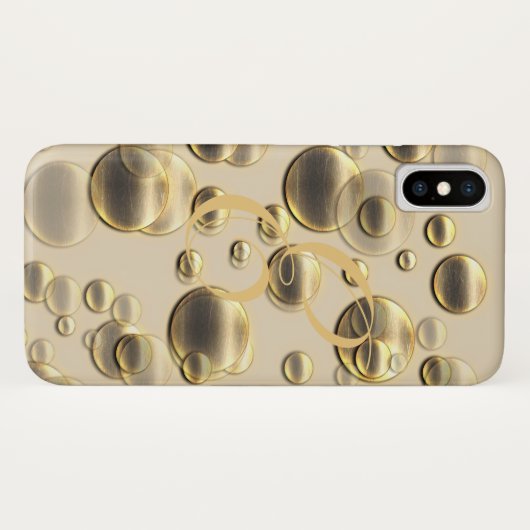 Retro Gold Holiday Vibe Case-Mate iPhone Hülle (Rückseite (Horizontal))