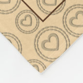 Retro Gold Holiday Vibe Fleecedecke (Ecke)