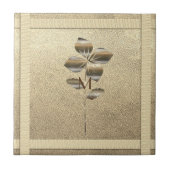 Retro Gold Holiday Vibe Fliese (Vorderseite)