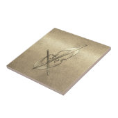 Retro Gold Holiday Vibe Fliese (Seite)