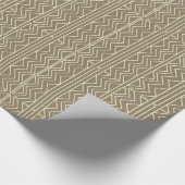 Retro Gold Holiday Vibe Geschenkpapier (Ecke)