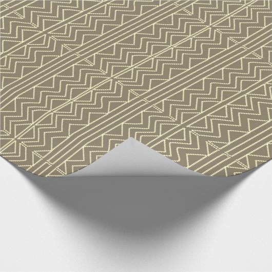 Retro Gold Holiday Vibe Geschenkpapier (Ecke)