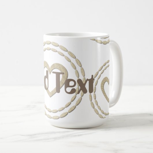 Retro Gold Holiday Vibe Kaffeetasse (VorderseiteRechts)