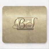 Retro Gold Holiday Vibe Mousepad (Vorne)