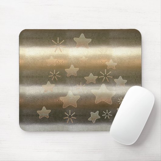 Retro Gold Holiday Vibe Mousepad (Mit Mouse)