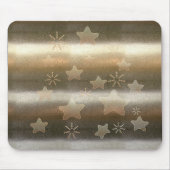 Retro Gold Holiday Vibe Mousepad (Vorne)