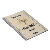 Retro Gold Holiday Vibe Notizblock (Rechte Seite)