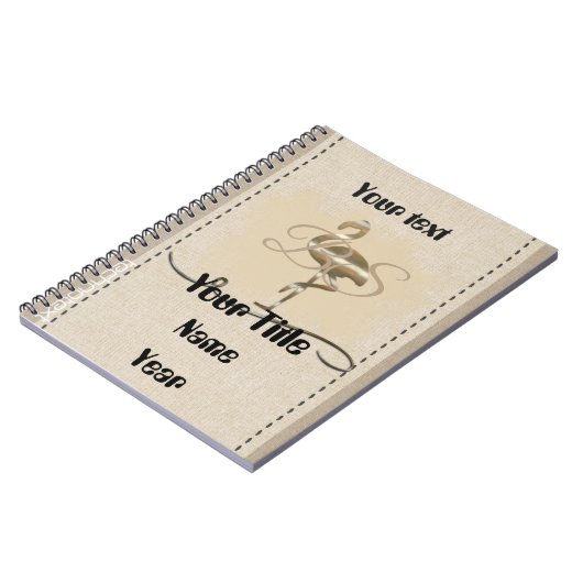 Retro Gold Holiday Vibe Notizblock (Linke Seite)