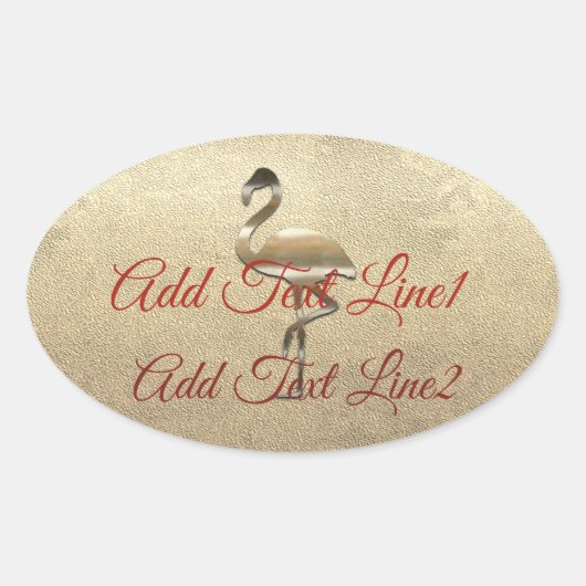 Retro Gold Holiday Vibe Ovaler Aufkleber (Vorderseite)