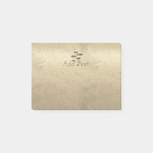 Retro Gold Holiday Vibe Post-it Klebezettel (Vorderseite)