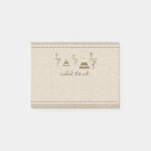 Retro Gold Holiday Vibe Post-it Klebezettel (Vorderseite)