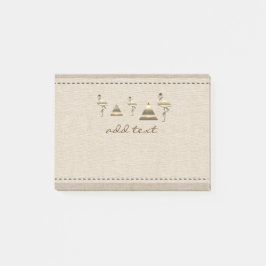 Retro Gold Holiday Vibe Post-it Klebezettel