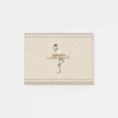 Retro Gold Holiday Vibe Post-it Klebezettel (Vorderseite)