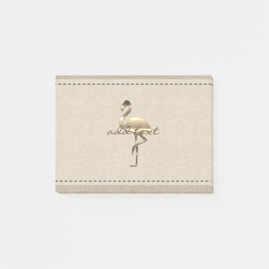 Retro Gold Holiday Vibe Post-it Klebezettel (Vorderseite)