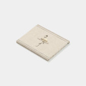 Retro Gold Holiday Vibe Post-it Klebezettel (angewinkelt)