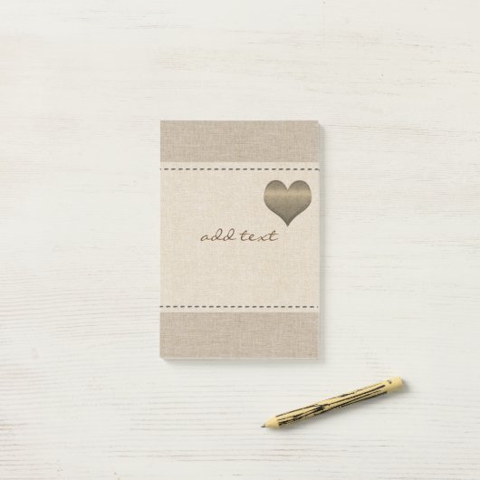 Retro Gold Holiday Vibe Post-it Klebezettel (Auf Schreibtisch)