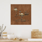 Retro Gold Holiday Vibe Poster (Küche)