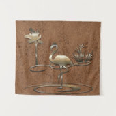 Retro Gold Holiday Vibe Wandteppich (Vorderseite (Horizontal))