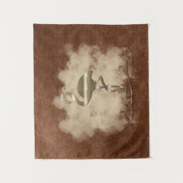 Retro Gold Holiday Vibe Wandteppich