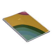 Retro Gold Regenbogen Notizbuch Notizblock (Rechte Seite)