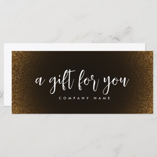 Retro Gold Salon Store Geschenkgutschein (Vorne/Hinten)