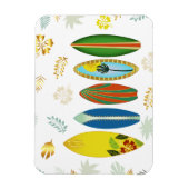 Retro Gold Tropical Coastboards Magnet (Vertikal)