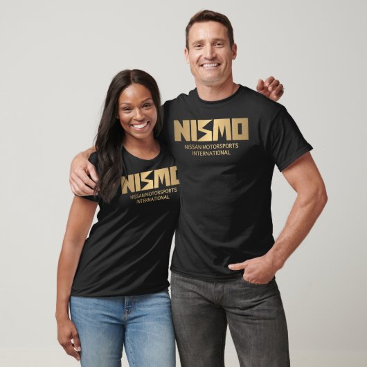 Retro Gold und Black Nismo Nissan Motorsport Logo T-Shirt (Unisex)