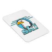 Retro Golden Eagle Ski Logo Magnet (Rechte Seite)