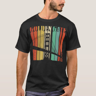 Retro Golden Gate Bridge San Francisco California T-Shirt