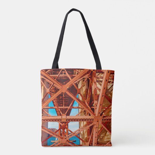 Retro Golden Gate Bridge Tasche (Rückseite)