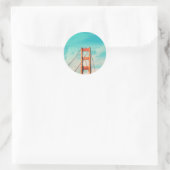 Retro Golden Gate San Francisco Sticker (Tasche)