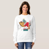 RETRO GOLDEN HOLIDAYS - Goldener Retriever Sweatshirt (Vorne ganz)