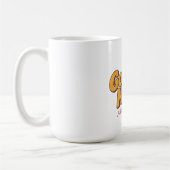 Retro Golden Hour - 90er Ästhetik Groovy Typograph Kaffeetasse (Links)