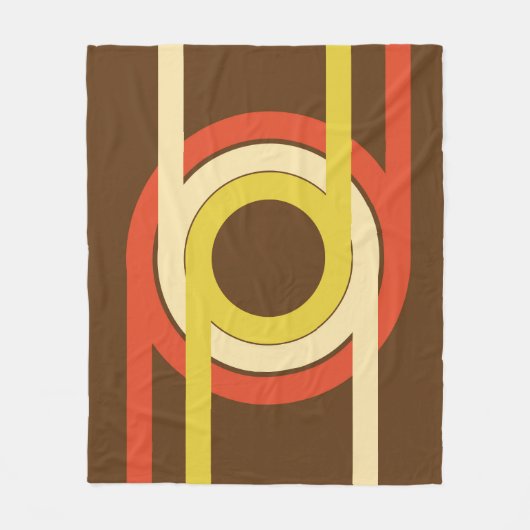 Retro Golden Ratio inspiriert Design. Fleecedecke (Vorderseite)