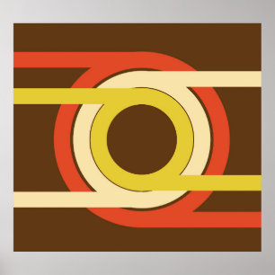 Retro Golden Ratio inspiriert Design. Poster