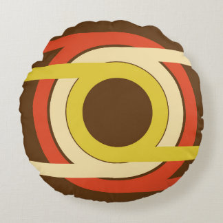 Retro Golden Ratio inspiriert Design. Rundes Kissen