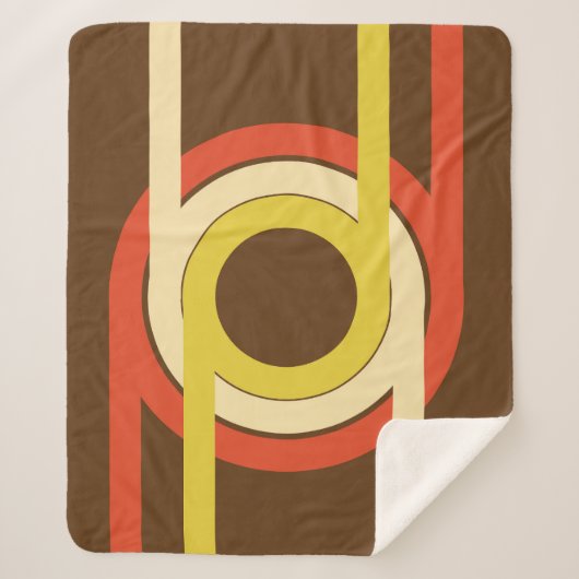 Retro Golden Ratio inspiriert Design. Sherpadecke (Vorderseite)