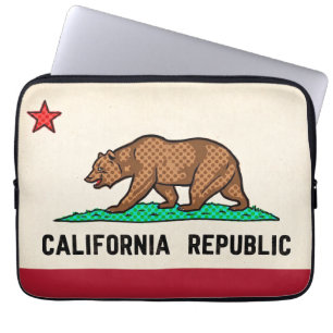 Retro Golden State Bear Kalifornische Republik Laptopschutzhülle