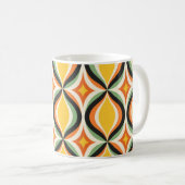 Retro Golden Waves Morgen Tasse  (VorderseiteRechts)