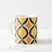 Retro Golden Waves Morgen Tasse  (Vorderseite Links)
